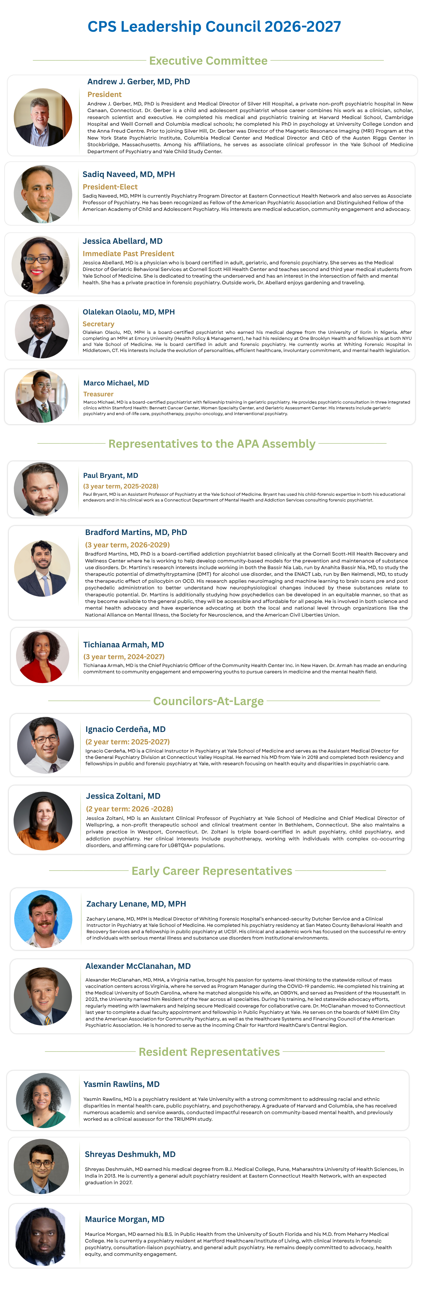 single CPS leadership page
