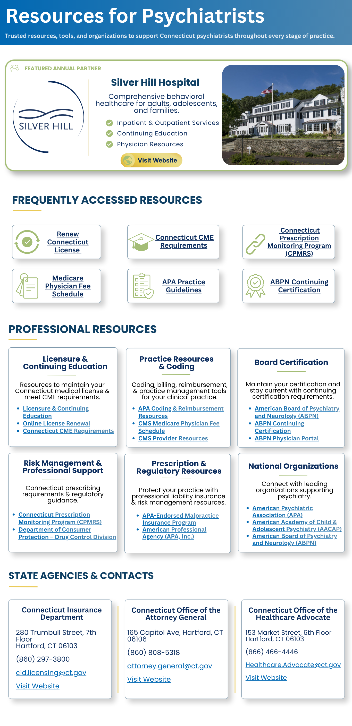 Resources for Psychiatrists